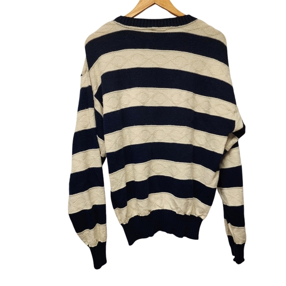 Vintage reed st james striped Knit oversized striped Sweater - Picture 7 of 7